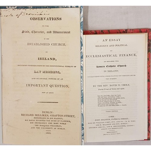 514 - An Essay Religious and Political on Ecclesiastical Finance as Regards Roman Catholic Church in Irela... 