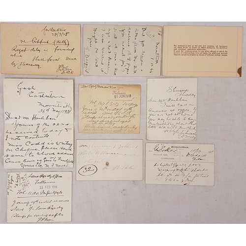 515 - Irish Postal history/ postal stationery: prepaid post cards and letter cards. Half penny post cards,... 