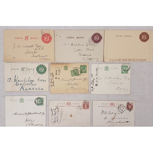 515 - Irish Postal history/ postal stationery: prepaid post cards and letter cards. Half penny post cards,... 