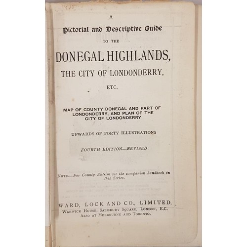 516 - A Pictorial and Descriptive Guide to the Donegal Highlands and City of Londonderry. Ward Lock. Circa... 