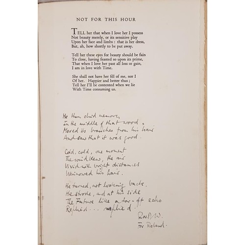 540 - Robin Wilson (Belfast) Equinox. 1937. 1st With 11 manuscript original poems by Wilson. Rare