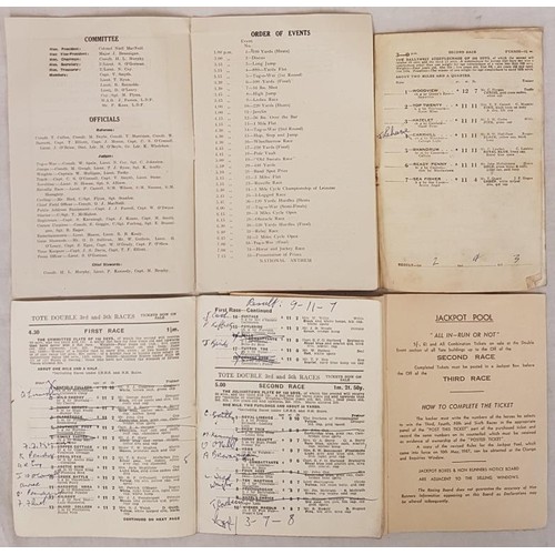 545 - Programmes. Brigade Week. Grand Gala Sports Mullingar Army and LDF Comforts Association, August 1942... 