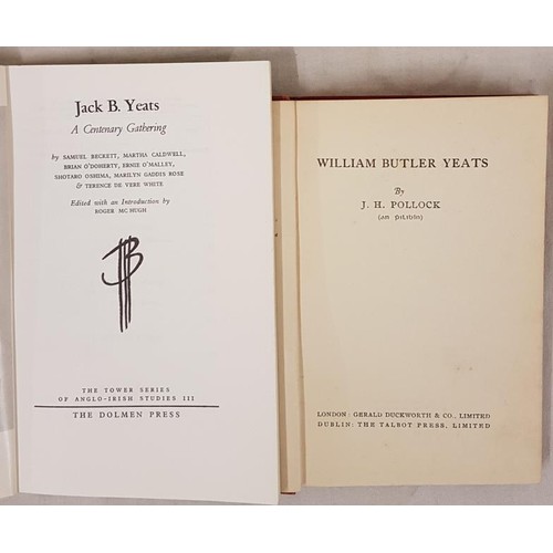 552 - J. H. Pollock. William Butler Yeats. 1935. 1st Original red cloth; and Roger McHugh. Jack B. Yeats –... 