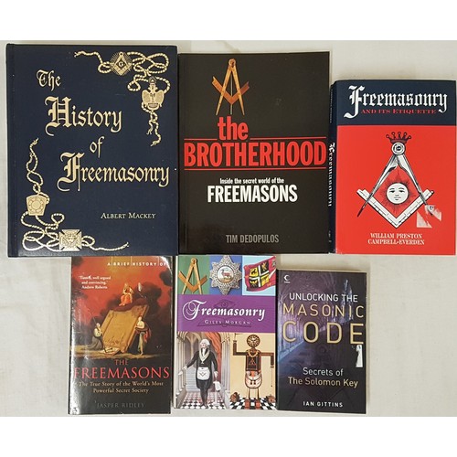 557 - Freemasons: Mackey, The History of Freemasonry, 4to imitation leather, , mint, 1996; The Brotherhood... 