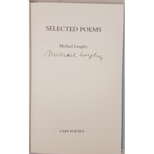 562 - Michael Longely. Selected Poems. 1998. 1st Signed by Longely on title page. Ephemera. Fine d.j.... 