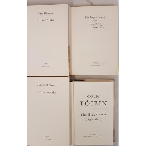 567 - 4 Colm Toibin First Editions, 2 signed. Nora Webster, 2014, Viking, Signed Exclusive Edition, first ... 