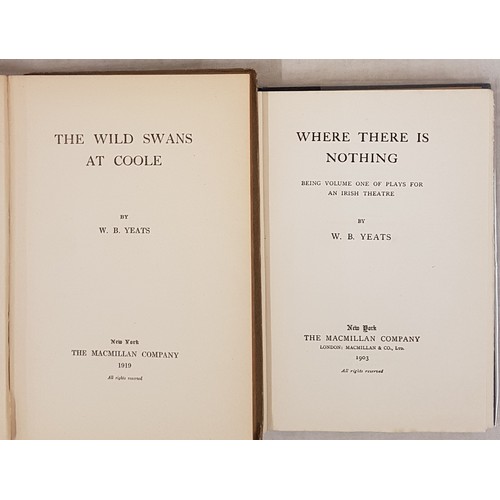 571 - Yeats, W.B. The Wild Swans at Coole. The Macmillan Company, New York, 1919. First Printing. A Fine c... 