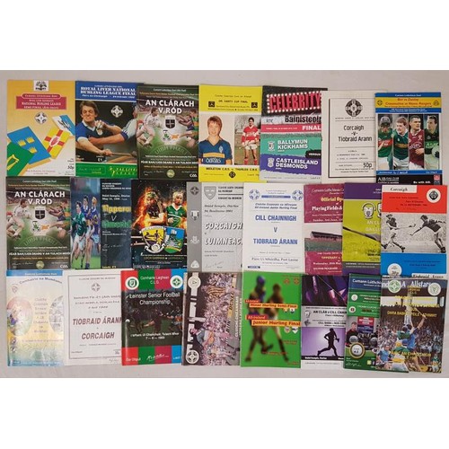 593 - G.A.A. Collection of c.30 Various Hurling Programmes