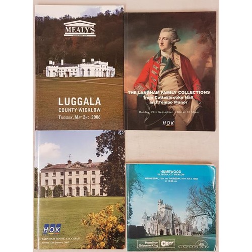 638 - Country House Auction Catalogues to include Luggala, Farnham House and two others (4)