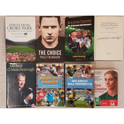 655 - 8 GAA Books Voices from Croke Park – The Story of 12 GAA Heroes, Sean Potts, 2010, Mainstream ... 