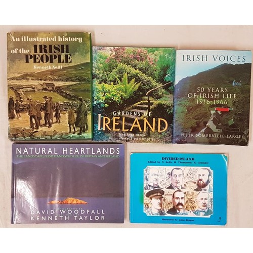 69 - Irish Interest Coffee Table Books. An Illustrated History of the Irish People (HB) by Kenneth Neill ... 