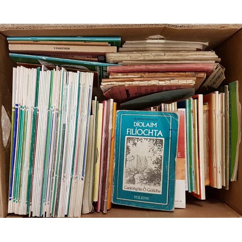 98 - A Large Box of Irish Gaeilge and School Books. C. 50 Exam & Career Guide Booklets, 13 Copies wit... 