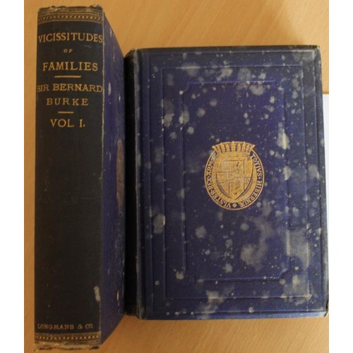 151 - Vicissitudes of Families Vol 1 &2 (HB) by Sir Bernard Burke 1869