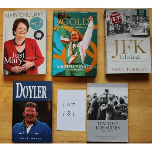 181 - Signed Books GAA Rugby Swimming. Divided loyalties the life and times of a Mayo man who in1957 won a... 