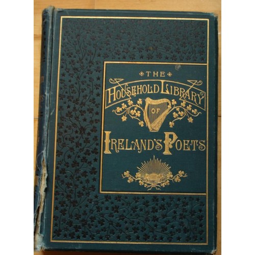 182 - The Household Irish Poets (HB) by Daniel Connolly 1st ed 1887. (1 Book)