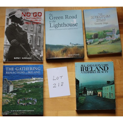 218 - Irish Coffee Table Books. The Green road to the Lighthouse (HB) by Jackie O’Grady, The Gathering Ref... 