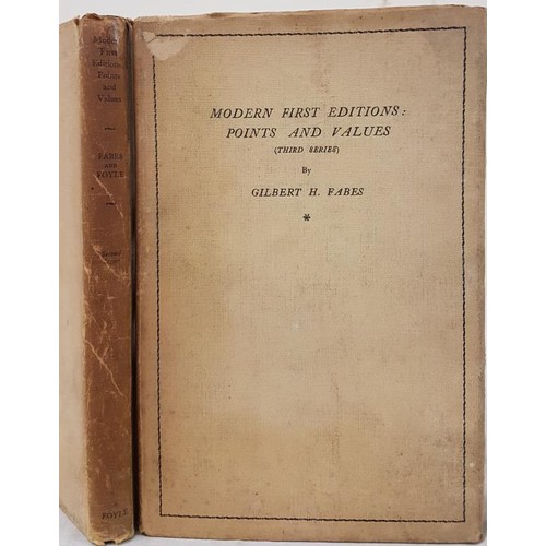 265 - Modern First Editions Points and Values Series 2 & 3(HB) by Gilbert Fabes and William a Foyle No... 