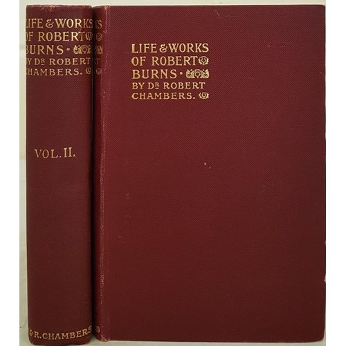 289 - Poetry. Life and Works of Robert Burns (HB) by Dr Robert Chambers reprint 1937 Two Volumes.