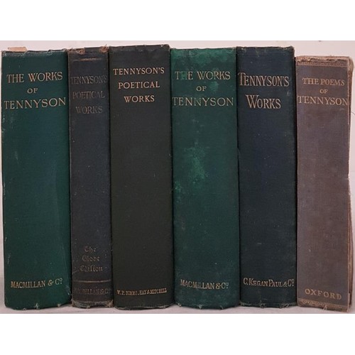 292 - Poetry. 6 Hardback books on the poetry of Tennyson. (6 Books)