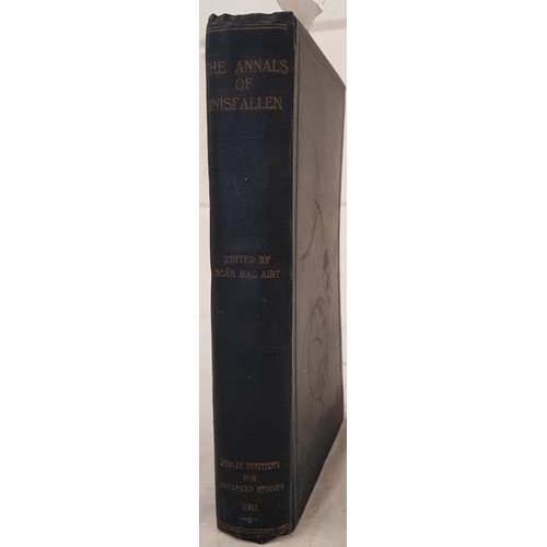 295 - The Annals of Inisfallen (HB) edited by Sean Mac Airt 1st ed 1951