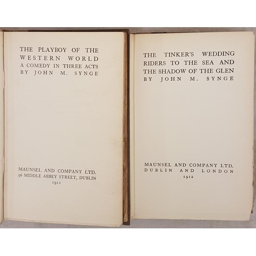 299 - Galway Interest. Books from John M Synge The Playboy of the Western World (HB) and a Compilation The... 