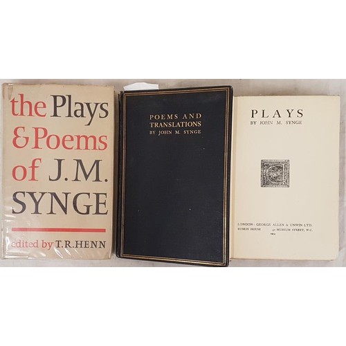 300 - The Plays & Poems of J M Synge (HB) edited by T R Henn, Poems and Translations by John M Synge 1... 