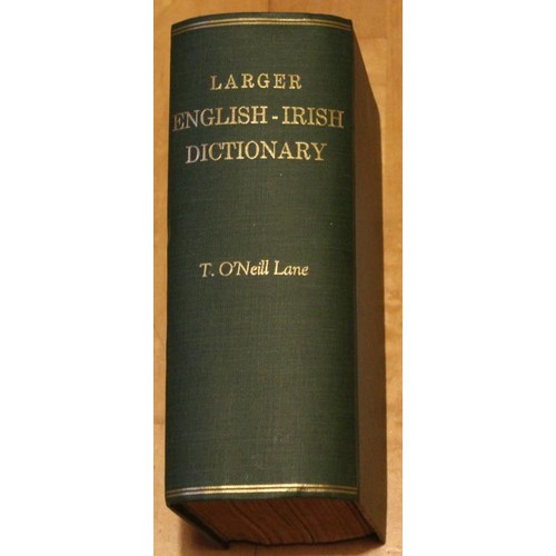 470 - Larger English Irish Dictionary by T. O’Neill 1922 Talbot Press rebound 1st ed