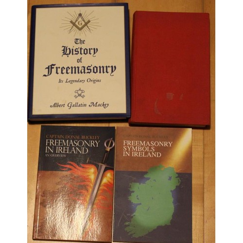 478 - Freemasonry Books. Freemasonry symbols in Ireland by Captain Donal Buckley, Freemasonry in Ireland b... 