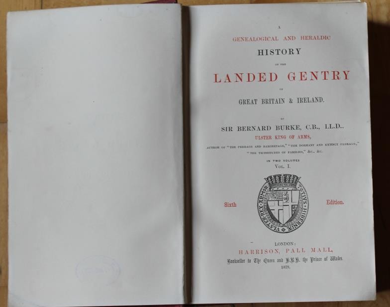 Genealogical & Heraldic History Of The Landed Gentry Of Great Britain ...