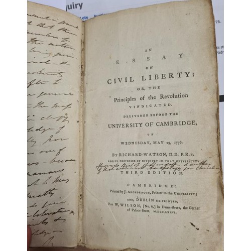 511 - The Case of Ireland being Bound by Acts of Parliament in England. Printed Belfast by John Hay 1776. ... 