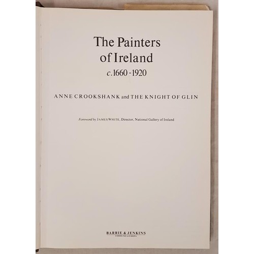 21 - Anne Crookshank & The Knight of Glin. The Painters of Ireland 1978. 1st Scarce in first edition.... 