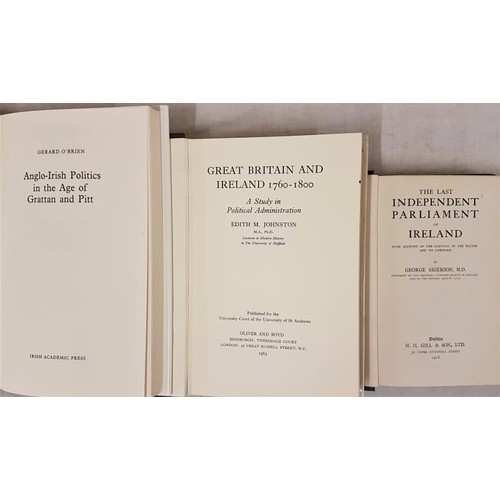 29 - 18th Century Ireland] Johnston, E. M. Great Britain and Ireland 1760-1800. A Study in Political Admi... 