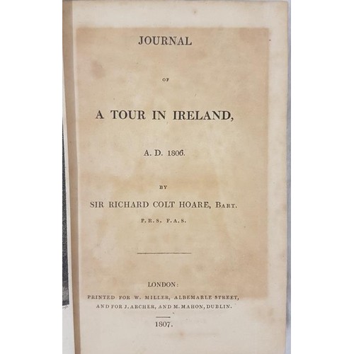 62 - Sir Robert Colt Hoare. Journal of a Tour in Ireland. 1807. 1st Frontispiece of Co Meath underground ... 