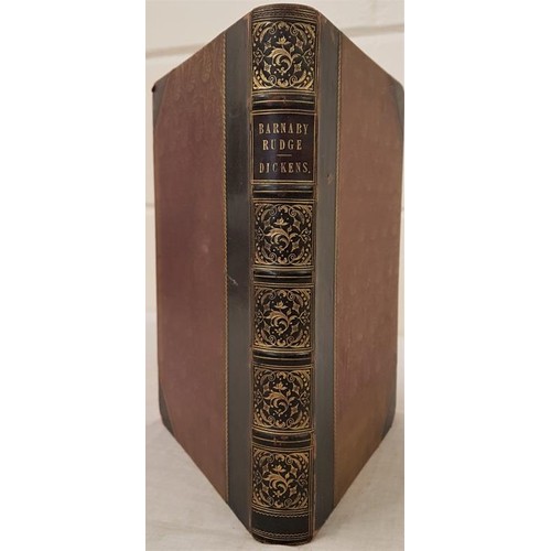 67 - Dickens, Charles. Barnaby Rudge. 1841, 1st edit, illustrated, contemporary half blue leather with ri... 