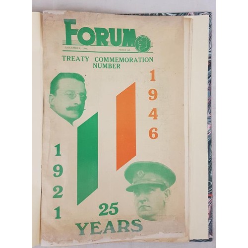 84 - Forum – First Commemoration Number 1921-1946. (25 Years) Fine later binding incorporating orig... 
