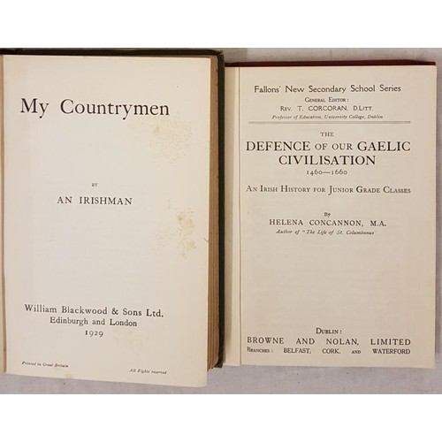 125 - An Irishman. My Countrymen. 1929. 1st;   and   Helena Concannon. The Defence of ... 