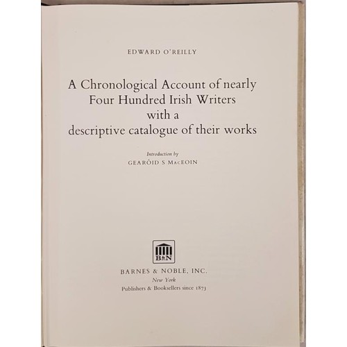 716 - Writers in Irish pre-1750:   O’Reilly, Edward A Chronological Account of nearly Four... 