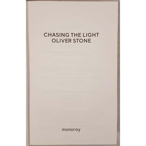 718 - Chasing the Light, Oliver Stone, 1st Edition, 1st Printing, Monoray, 2020, 1st UK edition, 1st Print... 