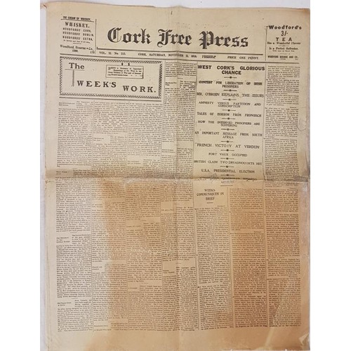 746 - Cork Free Press - 11th November 1916, West Cork Election – Contest for Liberation of Irish pri... 