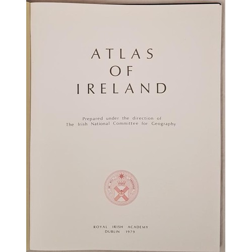 747 - Atlas Of Ireland, Royal Irish Academy, 1979, Folio, coloured maps, fine.