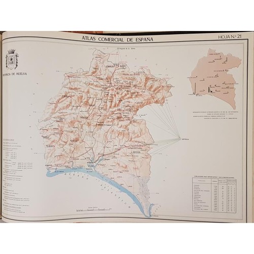 749 - Tarrats, J. M. F. Atlas Comercial de Espana, Madrid, 1963, large oblong folio, 57 coloured maps plus... 