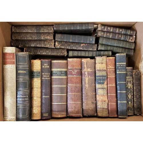 758 - Bindings] Collection of 24 leather bound books, 18th & 19th century. (24)