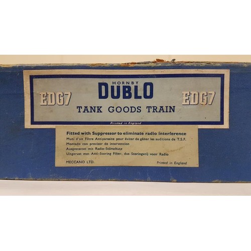 24 - Hornby Duplo Electric Train Set EDG7 Tank Goods Train - boxed