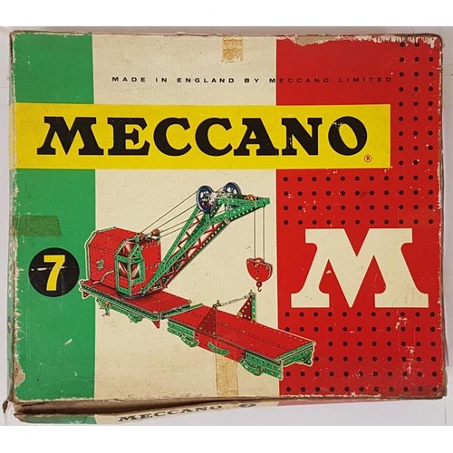 102 - Meccano Set: Double Set No. 7 with full Instruction Book. Wired into Original Box. c.1963