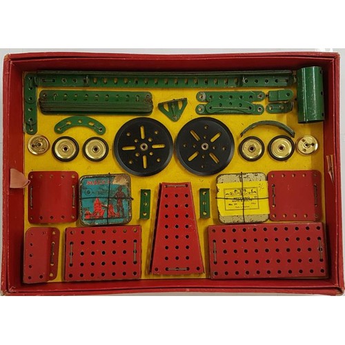 103 - Meccano Set: Double Set No. 6 with Instruction Book. 1945 to 1957. Wired into Original Box