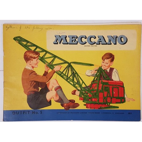 104 - Meccano: Outfit No. 5 with Instruction Book. c.1963. Wired in to original box