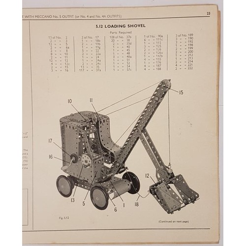 104 - Meccano: Outfit No. 5 with Instruction Book. c.1963. Wired in to original box