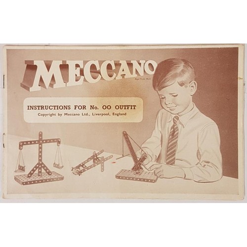 111 - Meccano No. 00 with Instruction Book. 1945 to 1957. Wired into Original Box