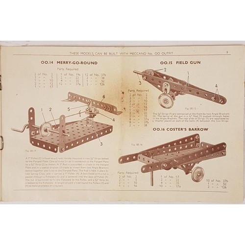 111 - Meccano No. 00 with Instruction Book. 1945 to 1957. Wired into Original Box