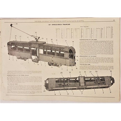 113 - Meccano Accessory Outfit No. 5a with Instruction Book. 1945 to 1957. Wired into Original Box